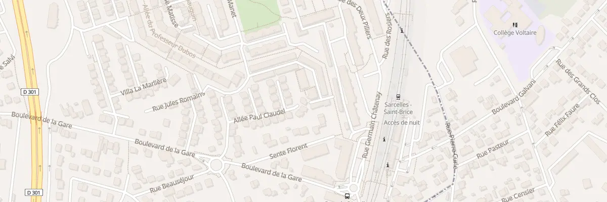 Plan du 16 All Paul Claudel à Saint-Brice-sous-Forêt