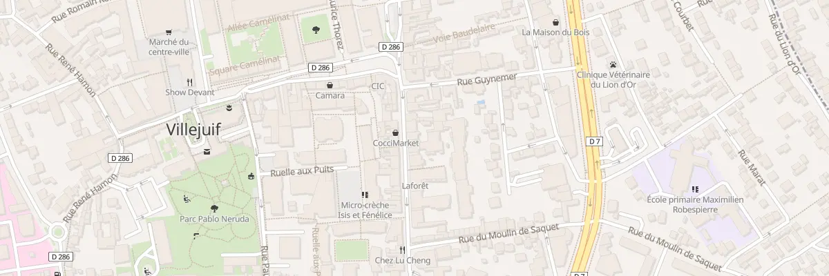 Plan du 91 Rue Jean Jaurès à Villejuif