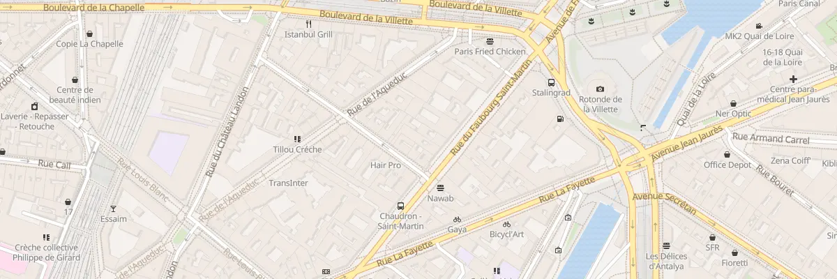 Plan du 247 Rue du Faubourg Saint-Martin à Paris 10e Arrondissement