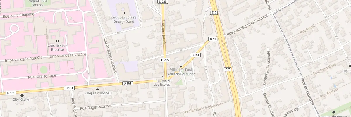Plan du 2 Rue Jean Baptiste Clément à Villejuif