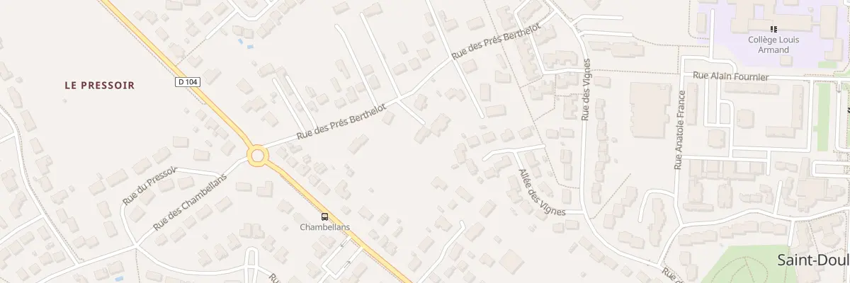 Plan du 6 Rue des Prés Berthelot à Saint-Doulchard