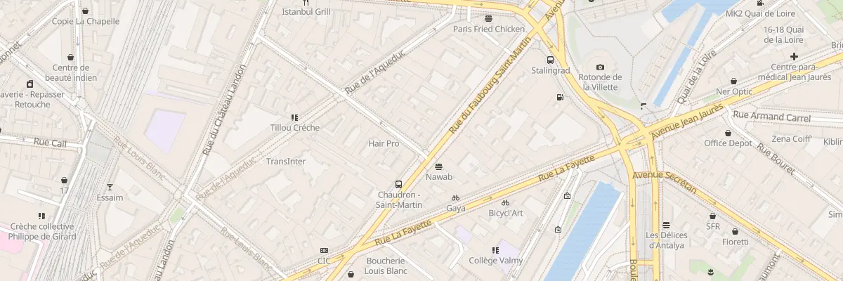 Plan du 243 Rue du Faubourg Saint-Martin à Paris 10e Arrondissement