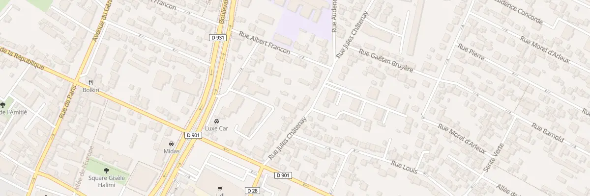 Plan du 31 Rue Jules Châtenay à Saint-Denis