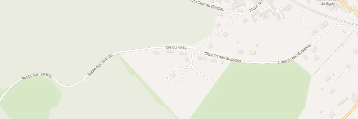Plan du 21 Rue du Ferty à Vallenay