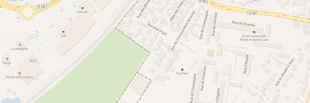 Plan du 6 Rue des Coquelicots à Sarcelles