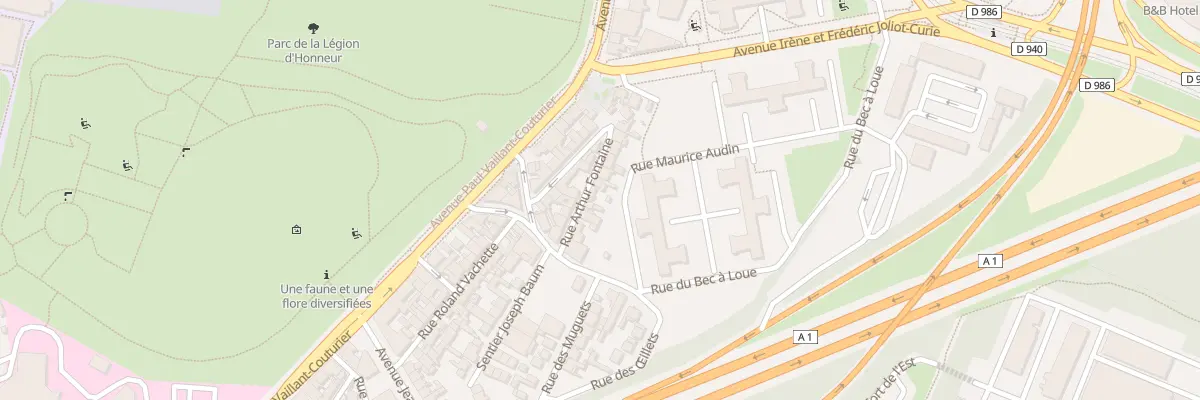 Plan du 12 Rue Arthur Fontaine à Saint-Denis