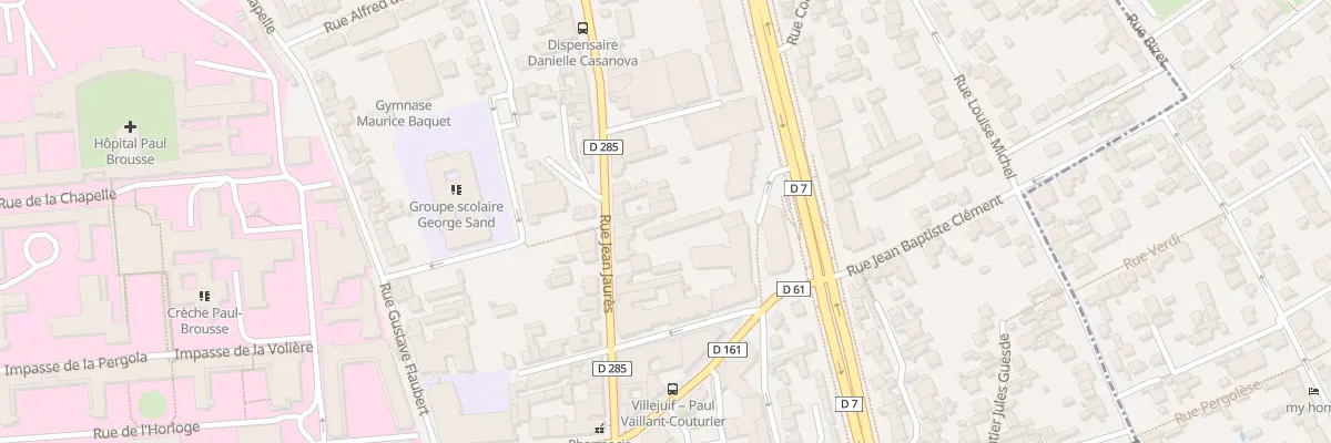 Plan du 13 Rue Jean Jaurès à Villejuif