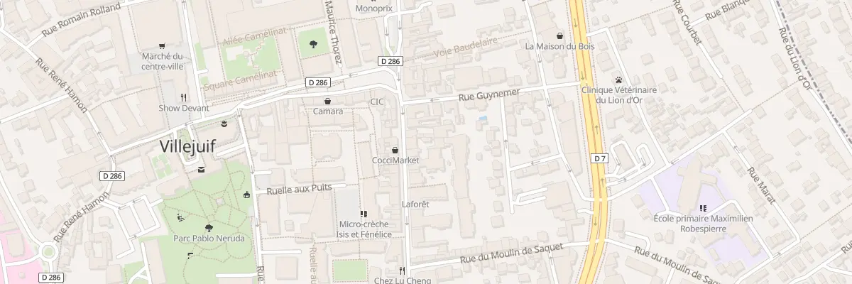 Plan du 89 Rue Jean Jaurès à Villejuif