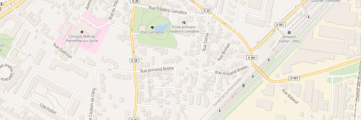 Plan du 19 Rue Armand Brette à Saint-Denis