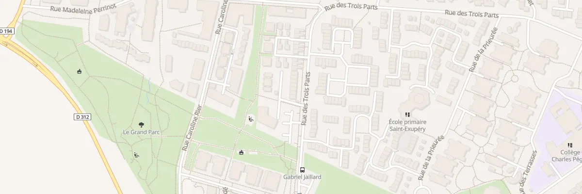 Plan du 14 Rue des Trois Parts à Bondoufle