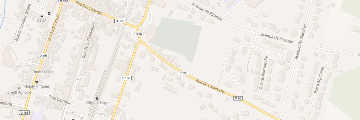 Plan du 9 Rue de Louvrechy à Ailly-sur-Noye