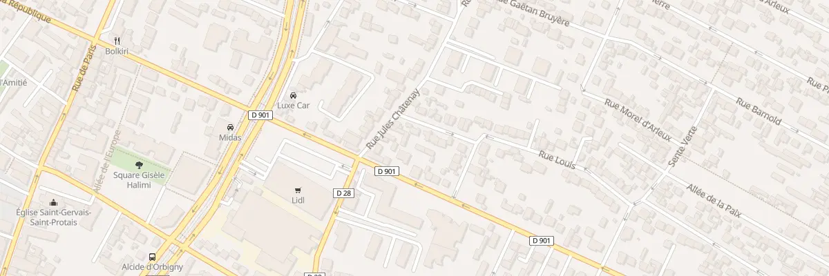Plan du 4 Av Guiard à Saint-Denis