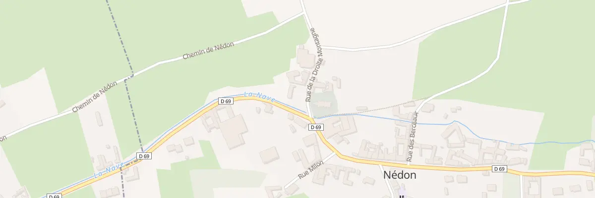 Plan du 1 Rue de la Droite Montagne à Nédon