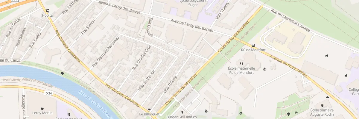 Plan du 28 Rue du Progrès à Saint-Denis