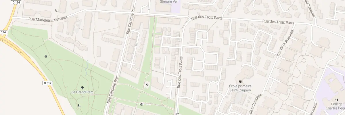 Plan du 26 Rue des Trois Parts à Bondoufle