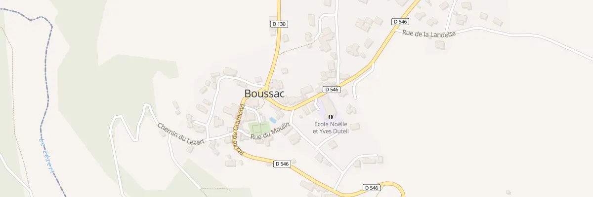 Plan du 5010 Rue du Centre à Boussac
