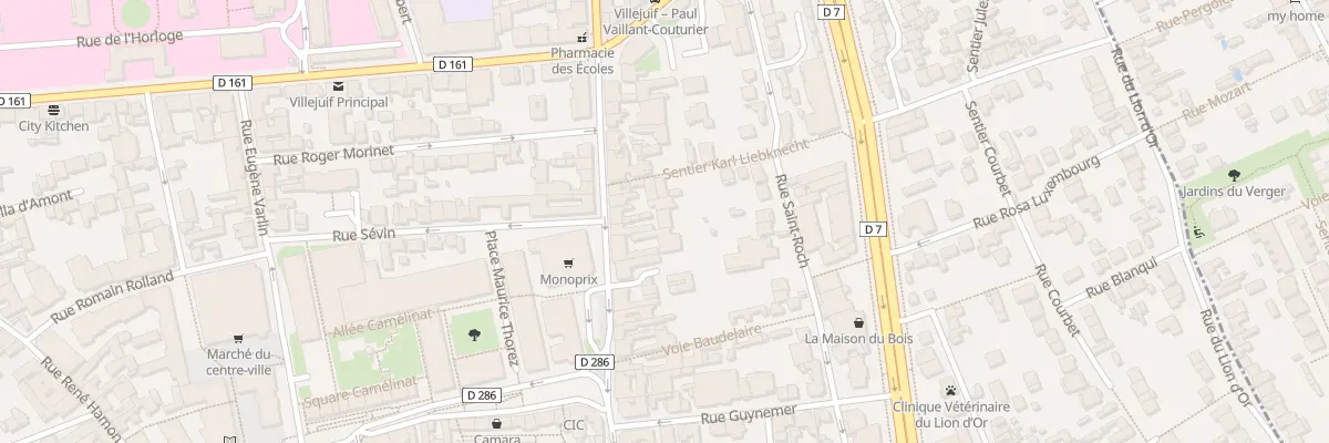 Plan du 61 Rue Jean Jaurès à Villejuif