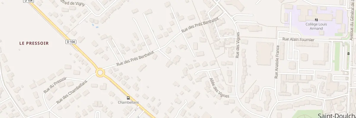 Plan du 8 Rue des Prés Berthelot à Saint-Doulchard