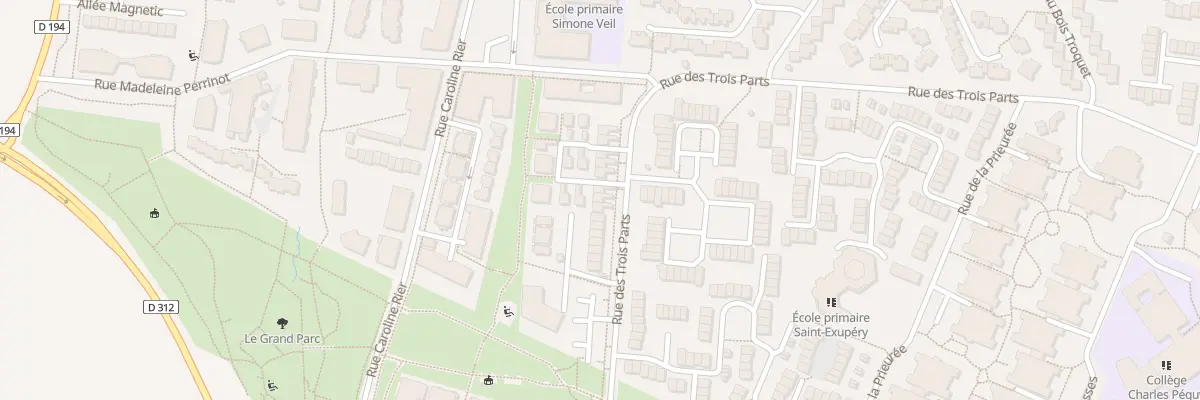 Plan du 30 Rue des Trois Parts à Bondoufle