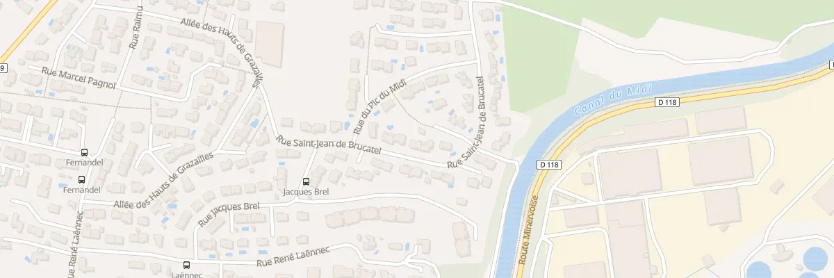 Plan du 17 Rue St Jean de Brucatel à Carcassonne