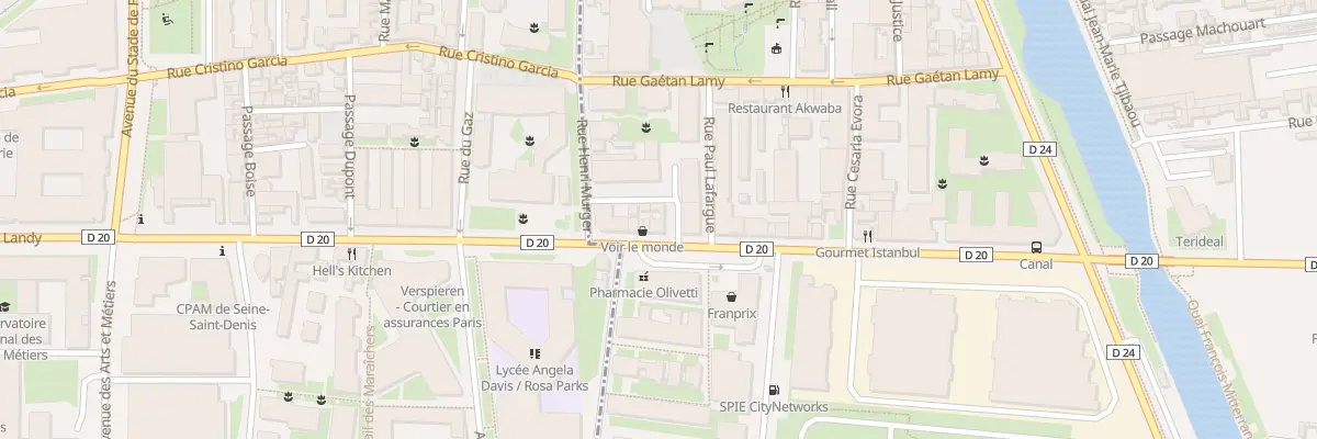Plan du 72 Rue du Landy à Aubervilliers