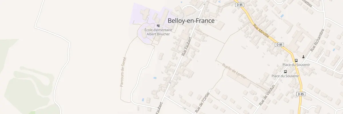 Plan du 28 Rue Faubert à Belloy-en-France