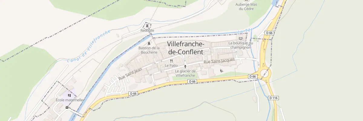 Plan du 9 Rue St Jacques à Villefranche-de-Conflent