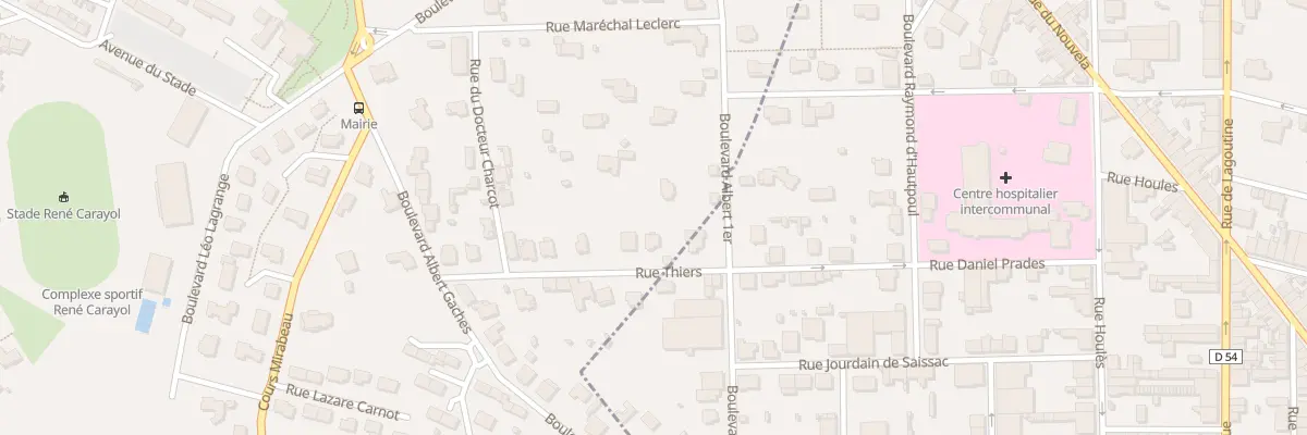 Plan du 20B Rue Thiers à Aussillon