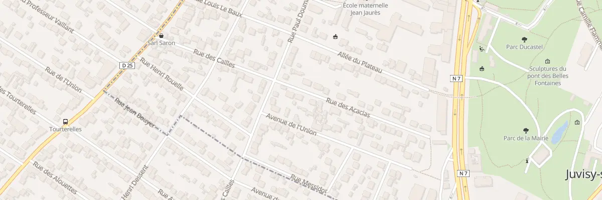 Plan du 25 Rue des Acacias à Juvisy-sur-Orge