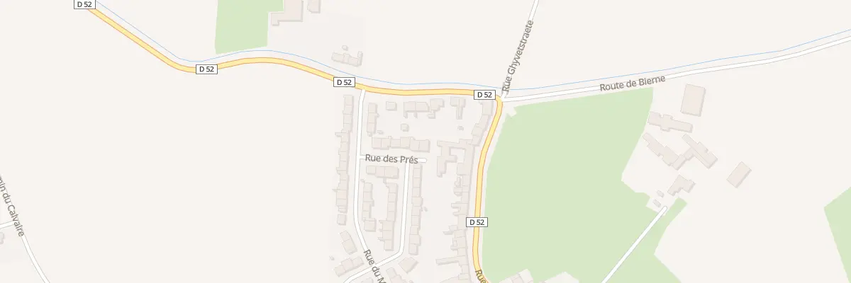 Plan du 12 Rue des Prés à Steene