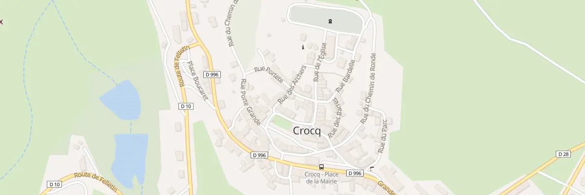 Plan du 9 Rue de la Cure à Crocq