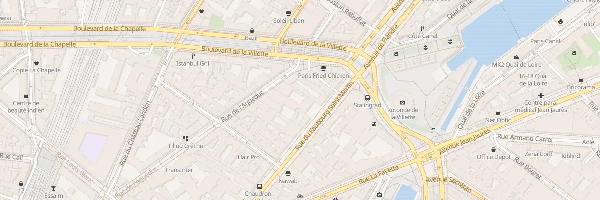 Plan du 257 Rue du Faubourg Saint-Martin à Paris 10e Arrondissement