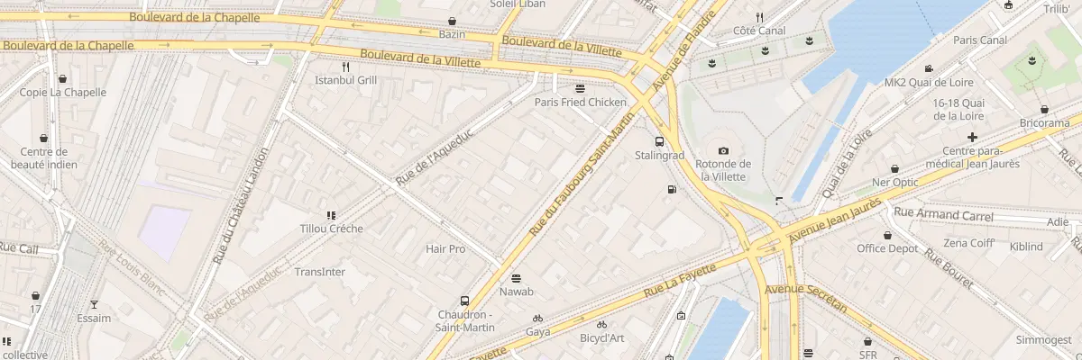 Plan du 255 Rue du Faubourg Saint-Martin à Paris 10e Arrondissement