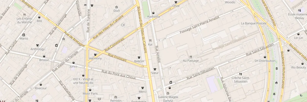 Plan du 18 Bd des Filles Calvaire à Paris 11e Arrondissement