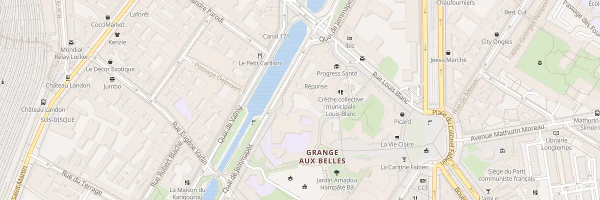 Plan du 168 Quai de Jemmapes à Paris 10e Arrondissement