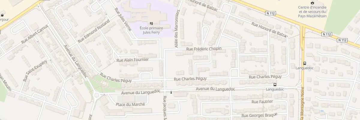 Plan du 4 Rue Frédéric Chopin à Aussillon