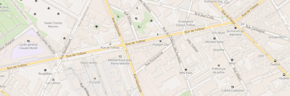Plan du 85 Rue de Tolbiac à Paris 13e Arrondissement