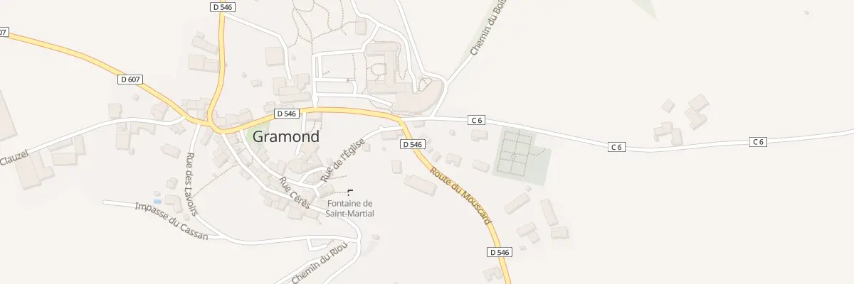 Plan du 5068 Rte du Mouscard à Gramond
