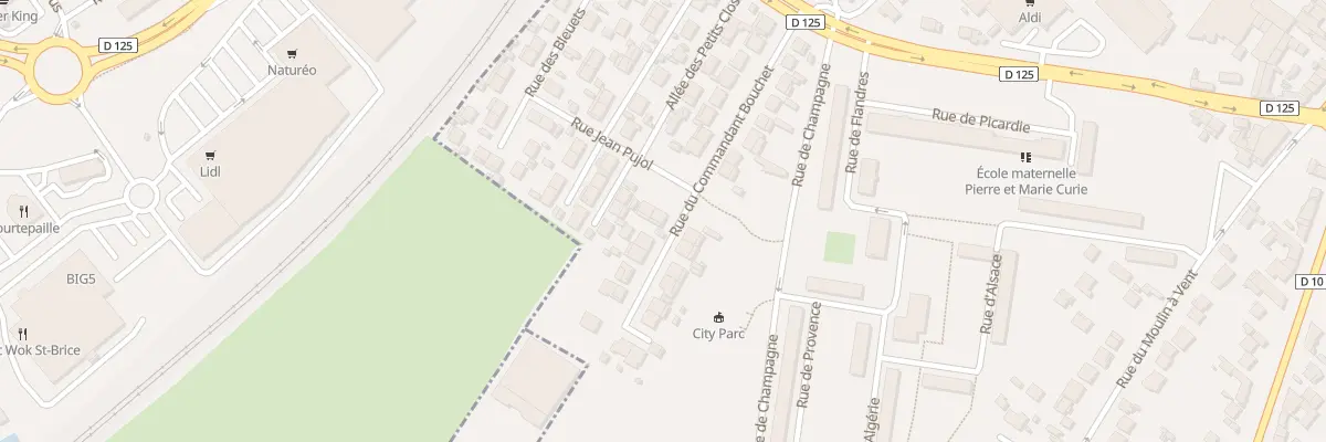 Plan du 17 Rue du Commandant Bouchet à Sarcelles