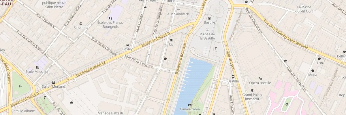 Plan du 35 Bd Bourdon à Paris 4e Arrondissement