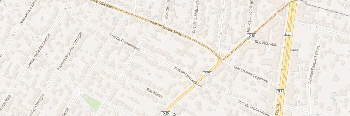 Plan du 38 Rue Fromenteau à Juvisy-sur-Orge