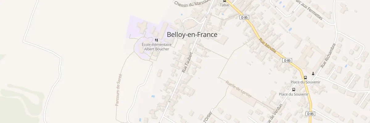 Plan du 22 Rue Faubert à Belloy-en-France