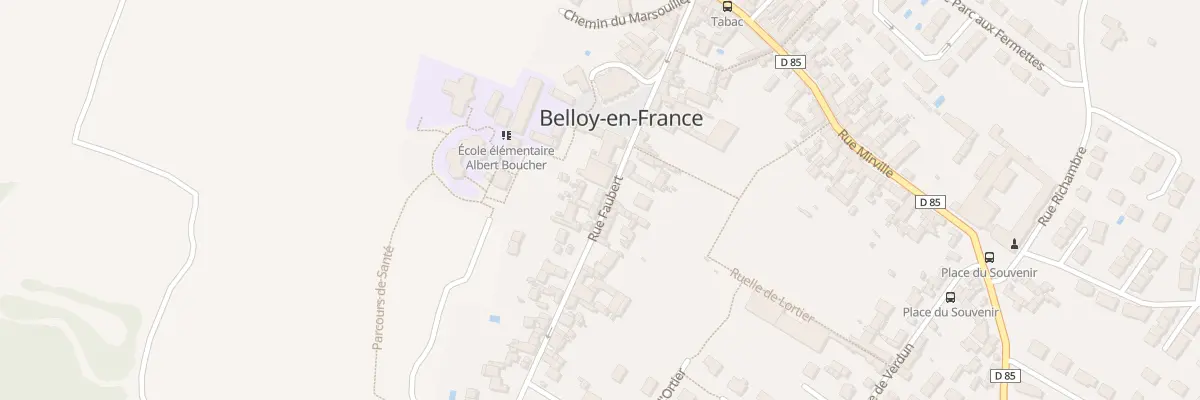 Plan du 20 Rue Faubert à Belloy-en-France