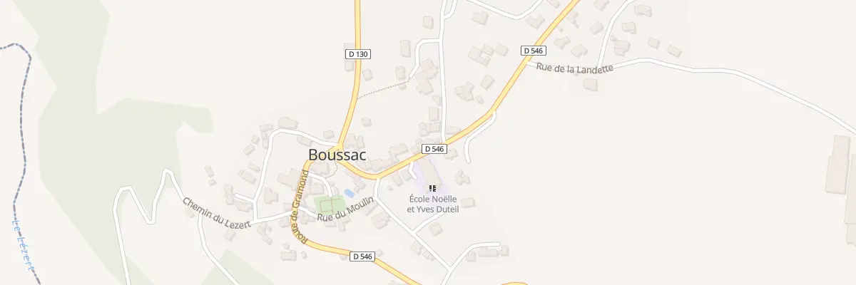Plan du 11 Rue de la Curade à Boussac