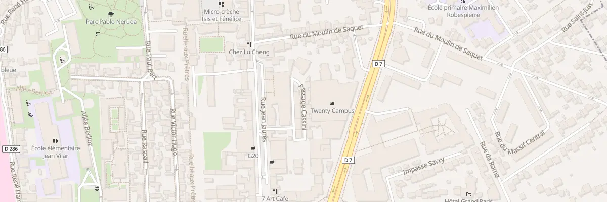 Plan du 1 Pas Cassini à Villejuif