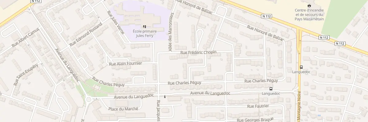 Plan du 12 Rue Frédéric Chopin à Aussillon