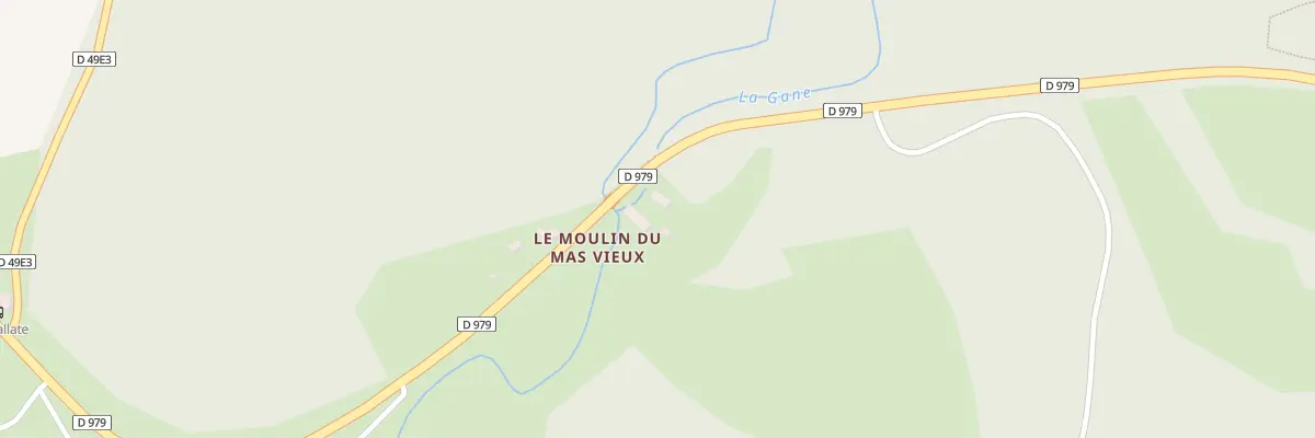 Plan du 5098 Moulin du Mas Vieux à Saint-Victour