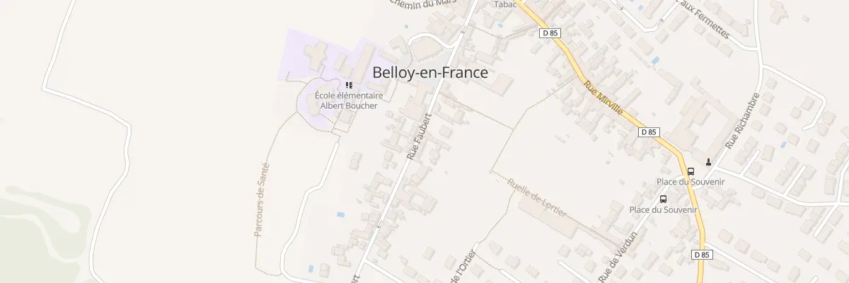 Plan du 25 Rue Faubert à Belloy-en-France