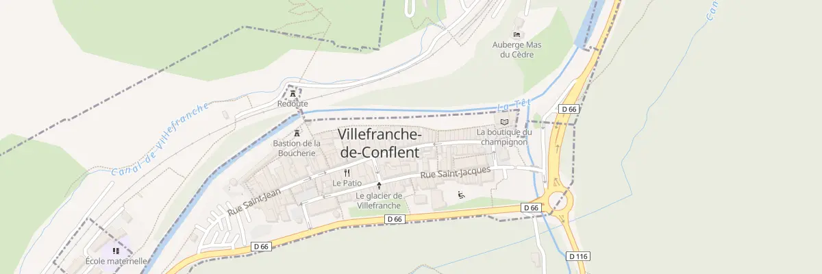Plan du 59 Rue Saint Jean à Villefranche-de-Conflent