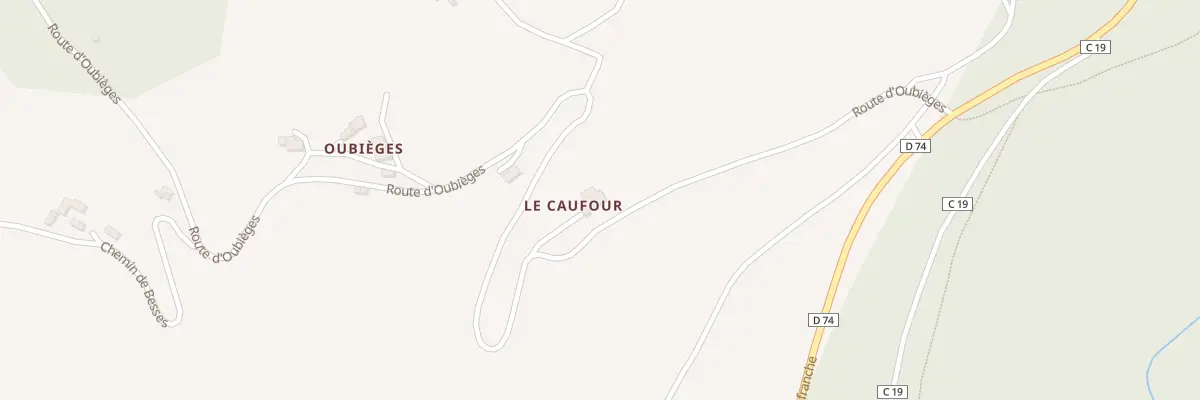 Plan du 4 Rte d’Oubieges à Ambialet